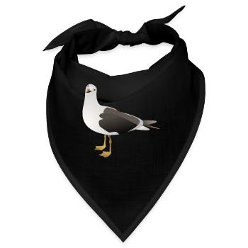 b i r d694 - Bandana - Schwarz - Vorne
