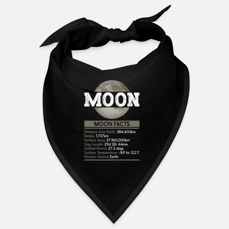 Moon Facts - Moon Solar System Space Bandana