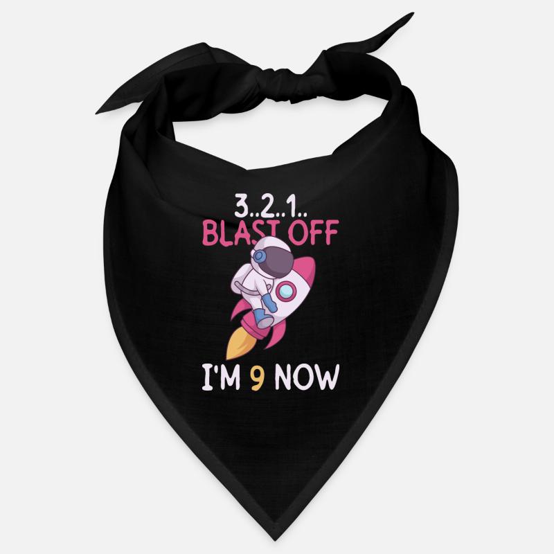 3..2..1.. Blast Off - I'm 9 Now - 9. Geburtstag Bandana
