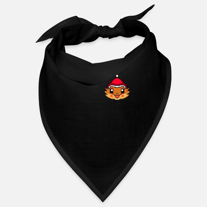 Pixelated Bearded Dragons Christmas Funny Bearded Dragons Bandana
