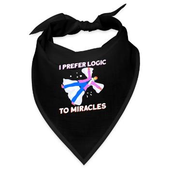 Ich ziehe die Logik den Wundern vor - Atheist - Bandana - Schwarz - Vorne