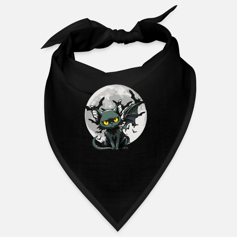 Black Cat Bat - Goth Gothic Bandana