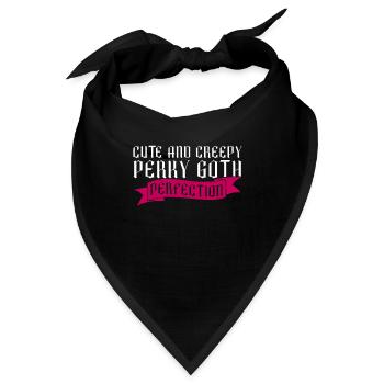 Niedlich und unheimlich Perky Goth Perfection Goth - Bandana - Schwarz - Vorne