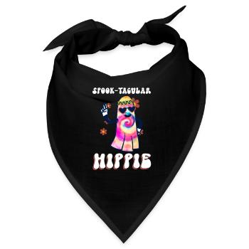 Spook-Tacular Hippie - Hippie-Halloween - Bandana - Schwarz - Vorne
