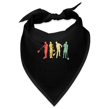 Glasbläser Retro - Glasblasen Glasbläserei - Bandana - Schwarz - Vorne