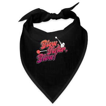 Blasen, Schwester, blasen! - Glasblasen Glasbläser - Bandana - Schwarz - Vorne