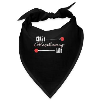Verrückte Glasbläserin - Glasbläser Glasbläser - Bandana - Schwarz - Vorne