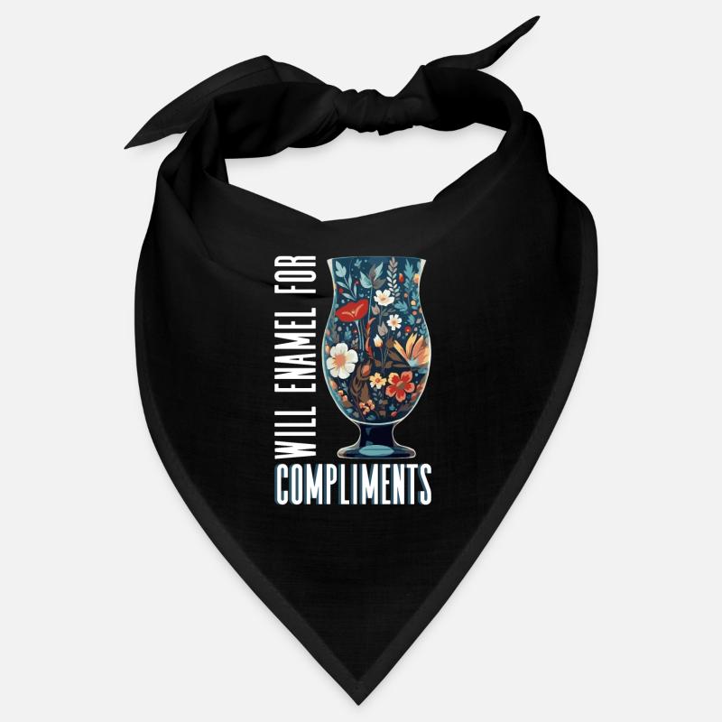 Émail Will pour les compliments - Verre émaillé Bandana