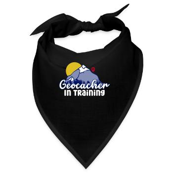 Geocacher in Ausbildung - Geocaching Geocacher - Bandana - Schwarz - Vorne