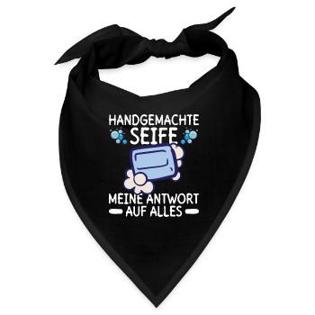 Handgemachte Seife - Meine Antwort Auf Alles - - Bandana - Schwarz - Vorne