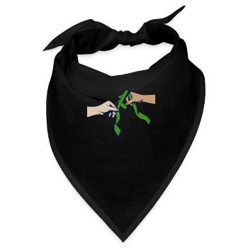 Organspender Organtransplantation Organspende - Bandana - Schwarz - Vorne