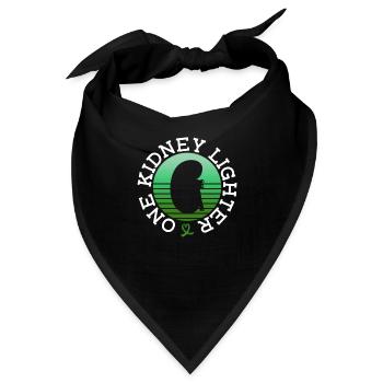 Organspender Niere Organtransplantation - Bandana - Schwarz - Vorne