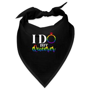 Gay Pride Hochzeit Homo-Ehe - Bandana - Schwarz - Vorne