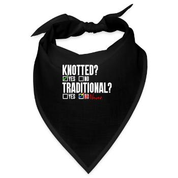 Gay Pride Hochzeit Homo-Ehe - Bandana - Schwarz - Vorne