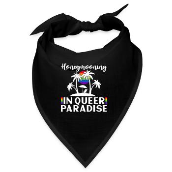 Gay Pride Hochzeit Homo-Ehe - Bandana - Schwarz - Vorne