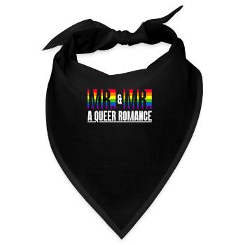 Mr. & Mr. - Eine Queer-Romanze Hochzeit Homo-Ehe - Bandana - Schwarz - Vorne