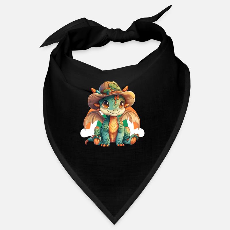 Drache St. Patricks Day Irischer Regenbogen Bandana