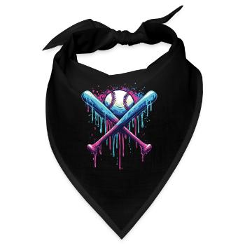 Baseball - Bandana - Schwarz - Vorne