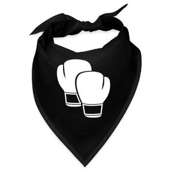 Boxhandschuhe - Bandana - Schwarz - Vorne