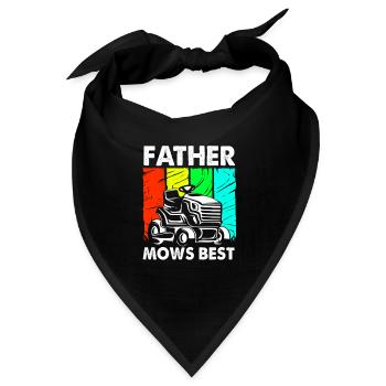 Rasenmäher Rasen (Wiese) - Bandana - Schwarz - Vorne