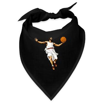 Jesu Basketballer / Basketball Jesus - Bandana - Schwarz - Vorne