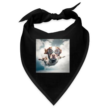 Fliegender Hund - Bandana - Schwarz - Vorne