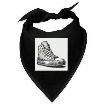 Sneaker in Schwarz-weiss - Bandana - Schwarz - Vorne