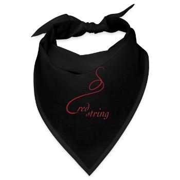 roter faden liebe schicksal linie rot - Bandana - Schwarz - Vorne