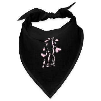 herzen rosa herz symbol liebe - Bandana - Schwarz - Vorne