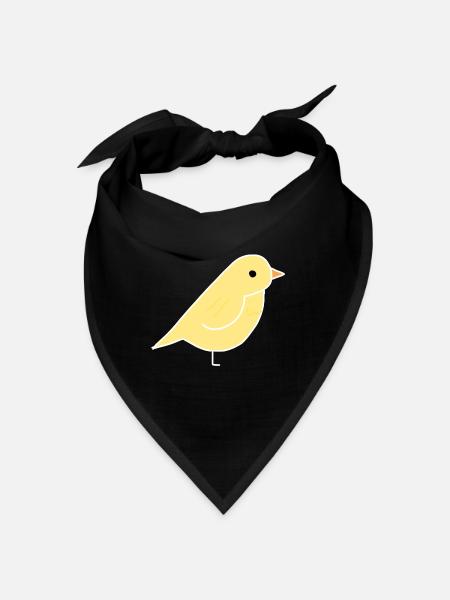 Tier Vogel Tiere Symbol Haustier - Bandana - Schwarz