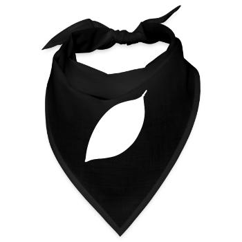 blatt symbol form natur - Bandana - Schwarz - Vorne
