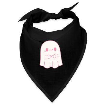 Niedlicher schüchterner Geist - Bandana - Schwarz - Vorne