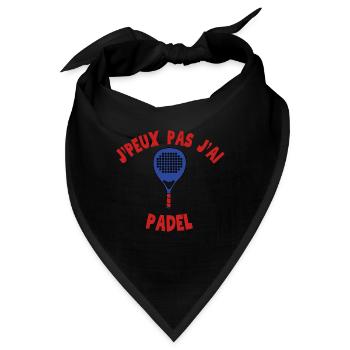 Ich kann nicht Padel haben - Bandana - Schwarz - Vorne
