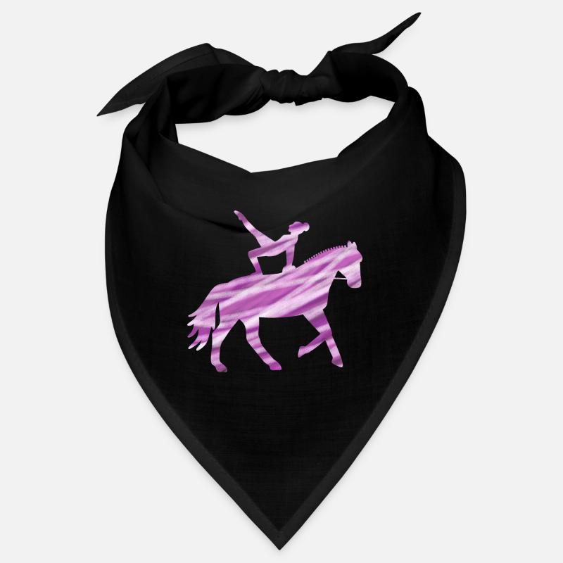 Cheval sautant sur cheval rose - cadeau de saut Bandana