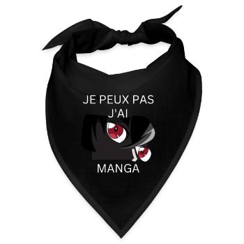 Ich kann keinen Manga haben - Bandana - Schwarz - Vorne