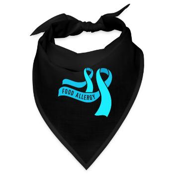 Allergie Lebensmittel - Bandana - Schwarz - Vorne