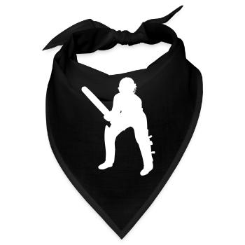 Cricket Schlagmann Batter - Bandana - Schwarz - Vorne