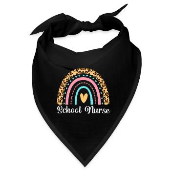 Schule Krankenschwester Krankenhaus Medizin - Bandana - Schwarz - Vorne