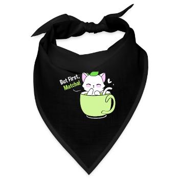 Matcha Tee - Bandana - Schwarz - Vorne