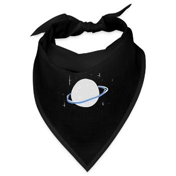 planet weltall sterne symbol - Bandana - Schwarz - Vorne