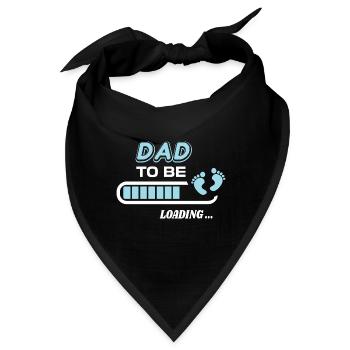zukünftiger Vater. Warten Sie auf Geburtsgeschenk - Bandana - Schwarz - Vorne