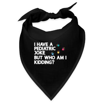 Kinderkrankenschwester - Bandana - Schwarz - Vorne