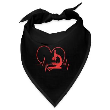 Strukturformel Molekül - Bandana - Schwarz - Vorne