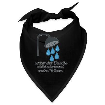 Tränen - Bandana - Schwarz - Vorne