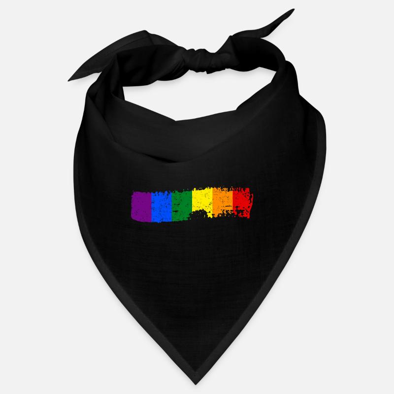 Coup de pinceau drapeau arc-en-ciel Bandana