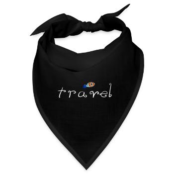 reisen reise rakete fliegen auswandern - Bandana - Schwarz - Vorne