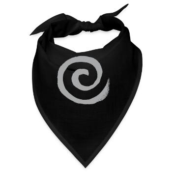Spirale - Bandana - Schwarz - Vorne
