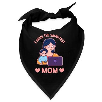 Muttertag Stolzes Design - Bandana - Schwarz - Vorne