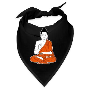 buddha - Bandana - Schwarz - Vorne