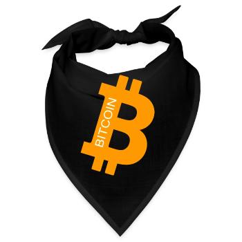 bit coin - Bandana - Schwarz - Vorne